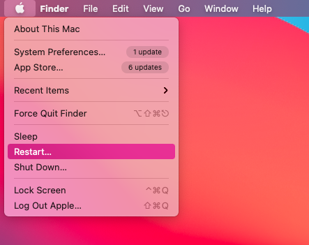 mac restart