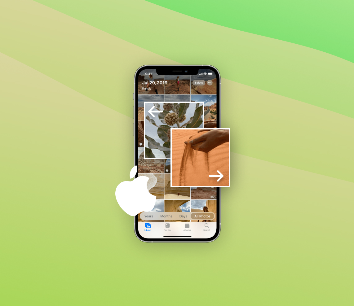 manage photos on iPhone