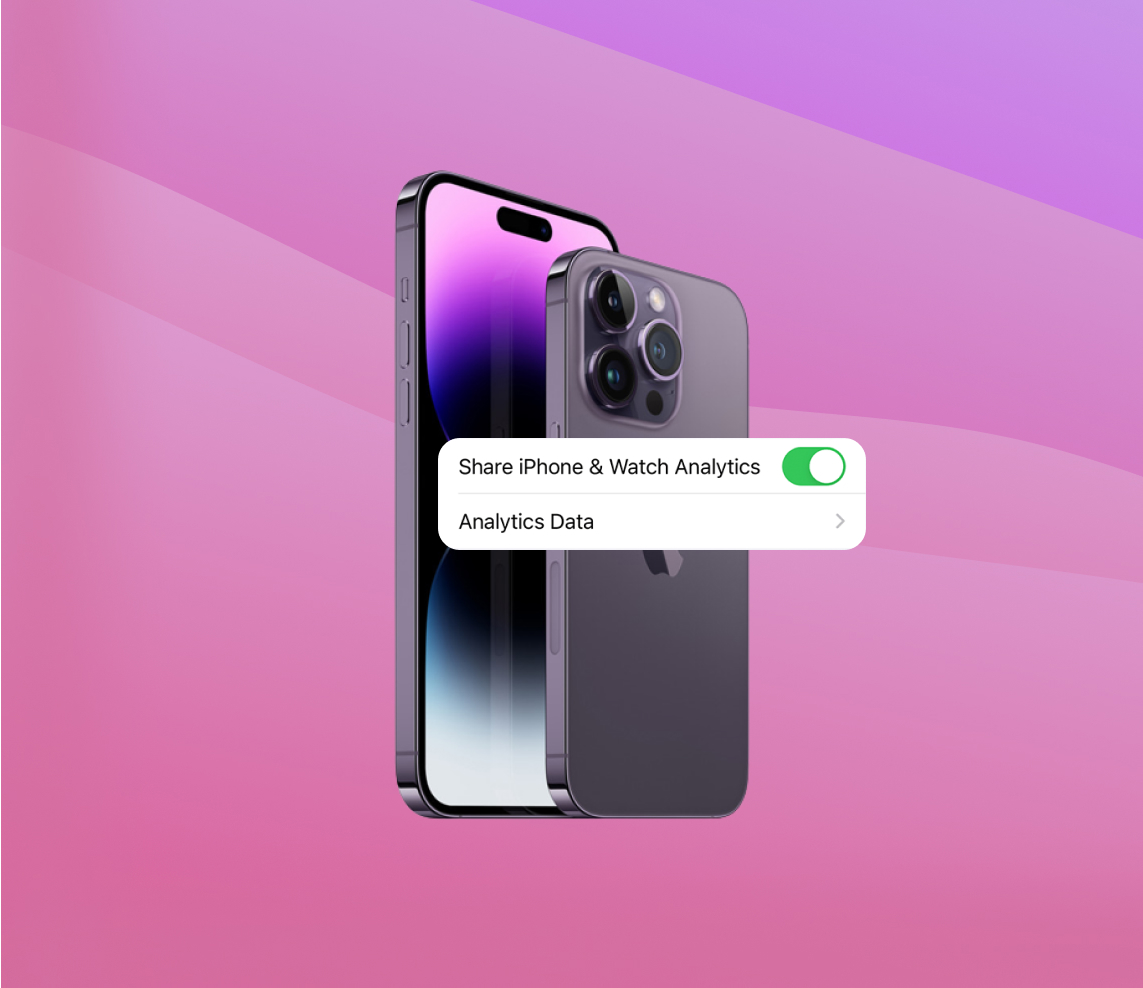 delete analytics data on iphone