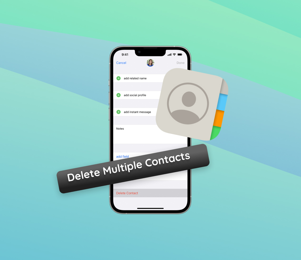 delete multiple contacts on iphone