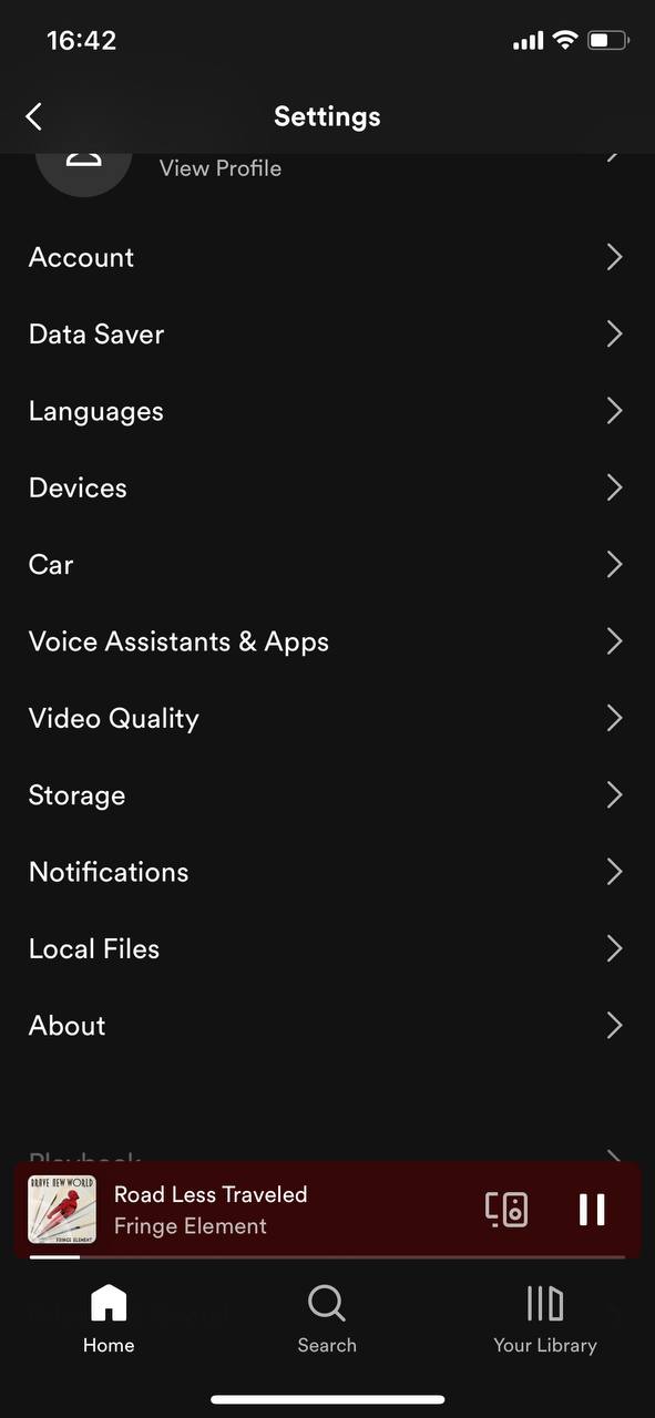 spotify settings