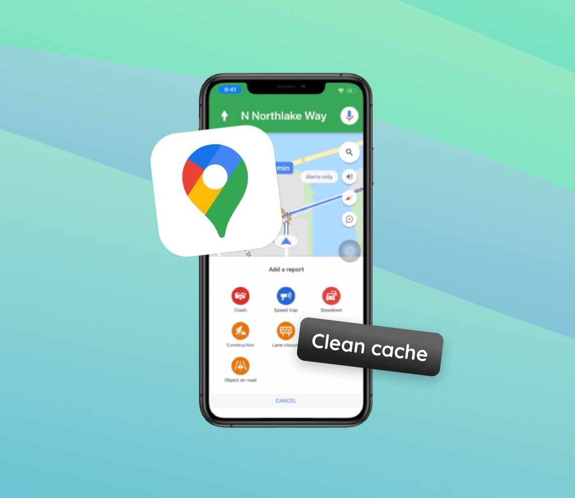 clear google maps cache iphone