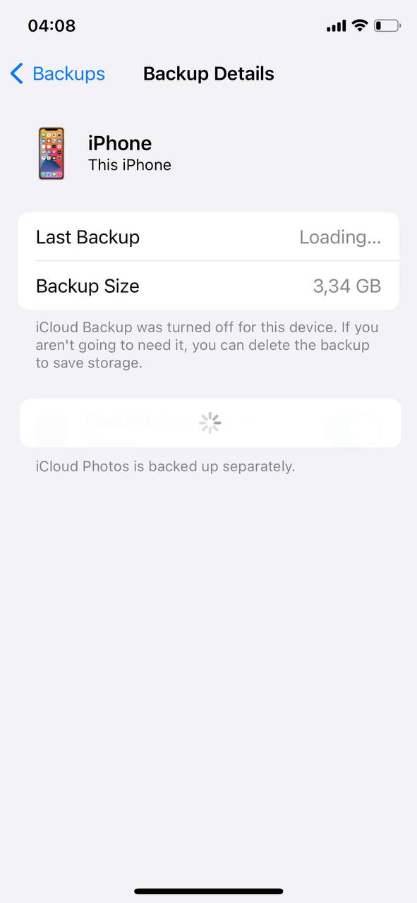 icloud backup details