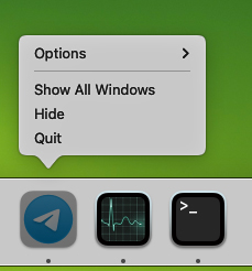 quit app from dock