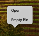 Empty Trash Bin